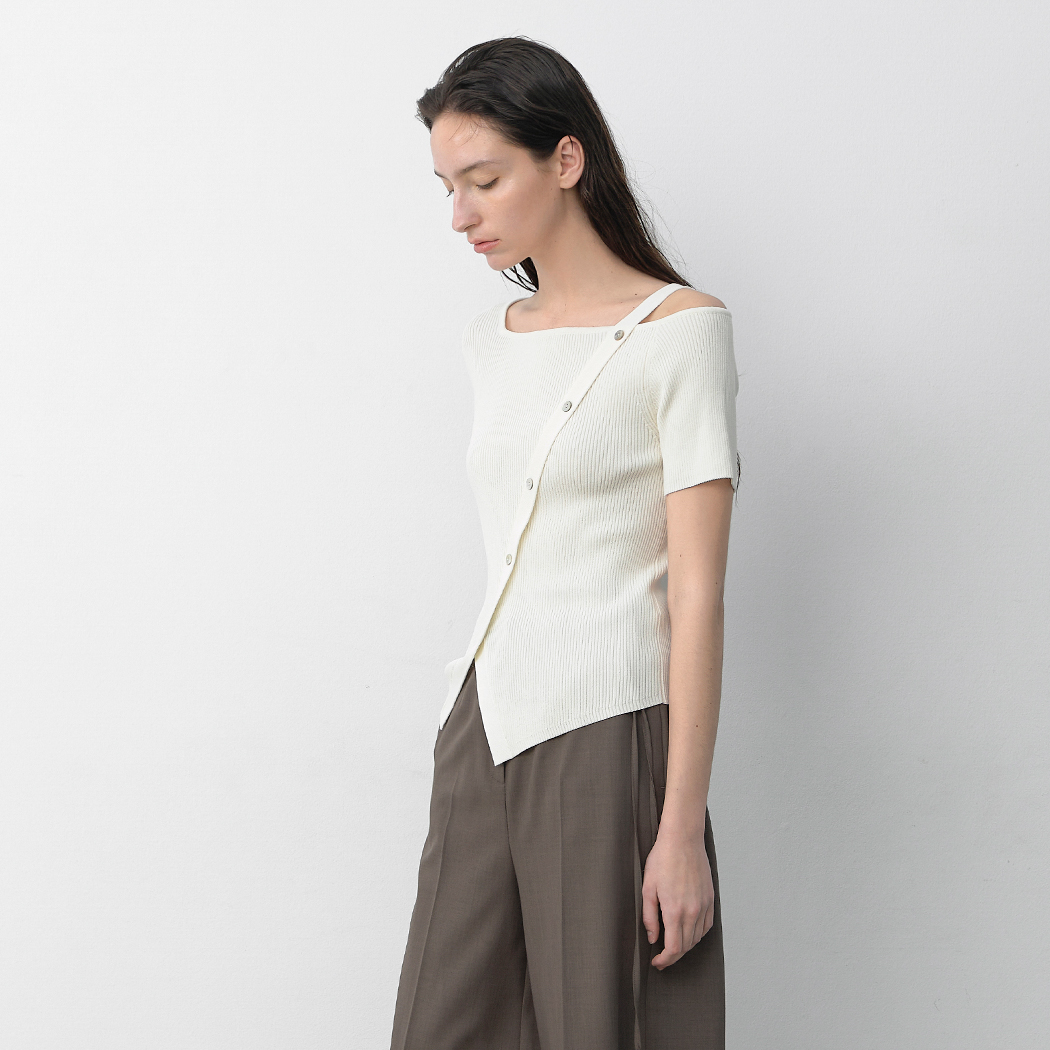 (T-7080)MORGAN2 SEMI SLIM KNIT