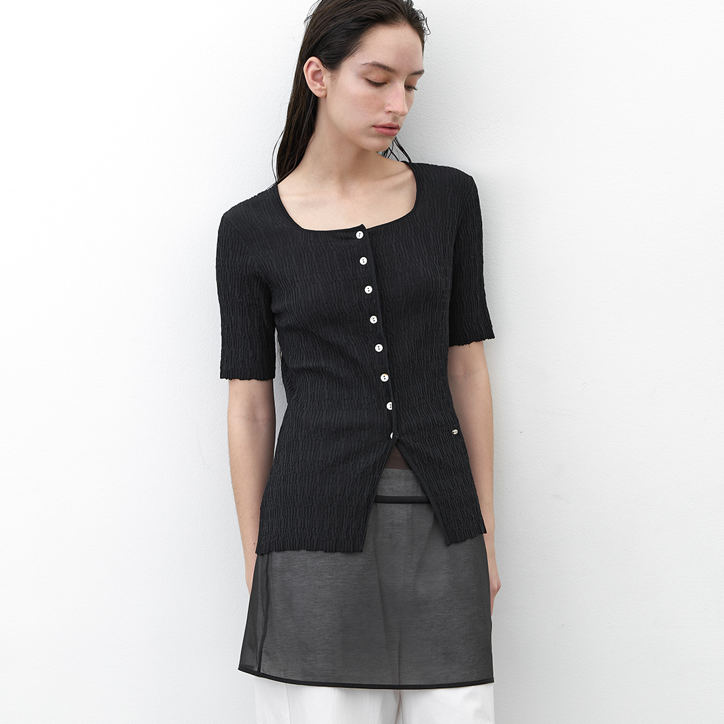 (CD-2207)CLARE CREASE CARDIGAN