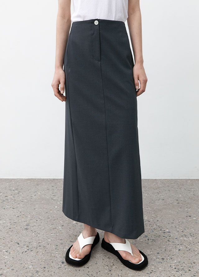 (T-7054)ESSENTIAL WIDE NECK SLIM TEE Korea