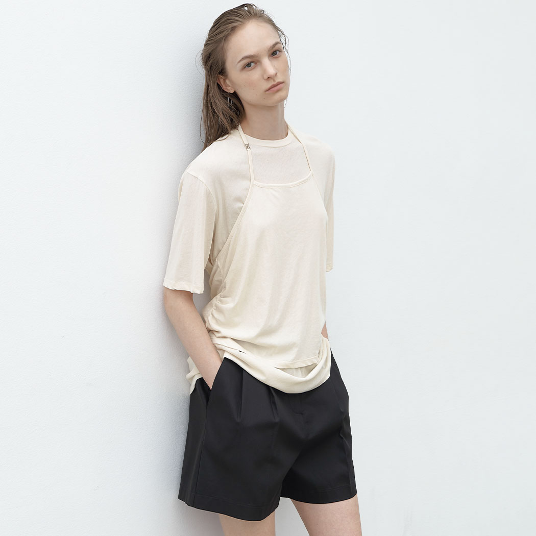 (T-7055)IVAN HALTER LAYERED TEE