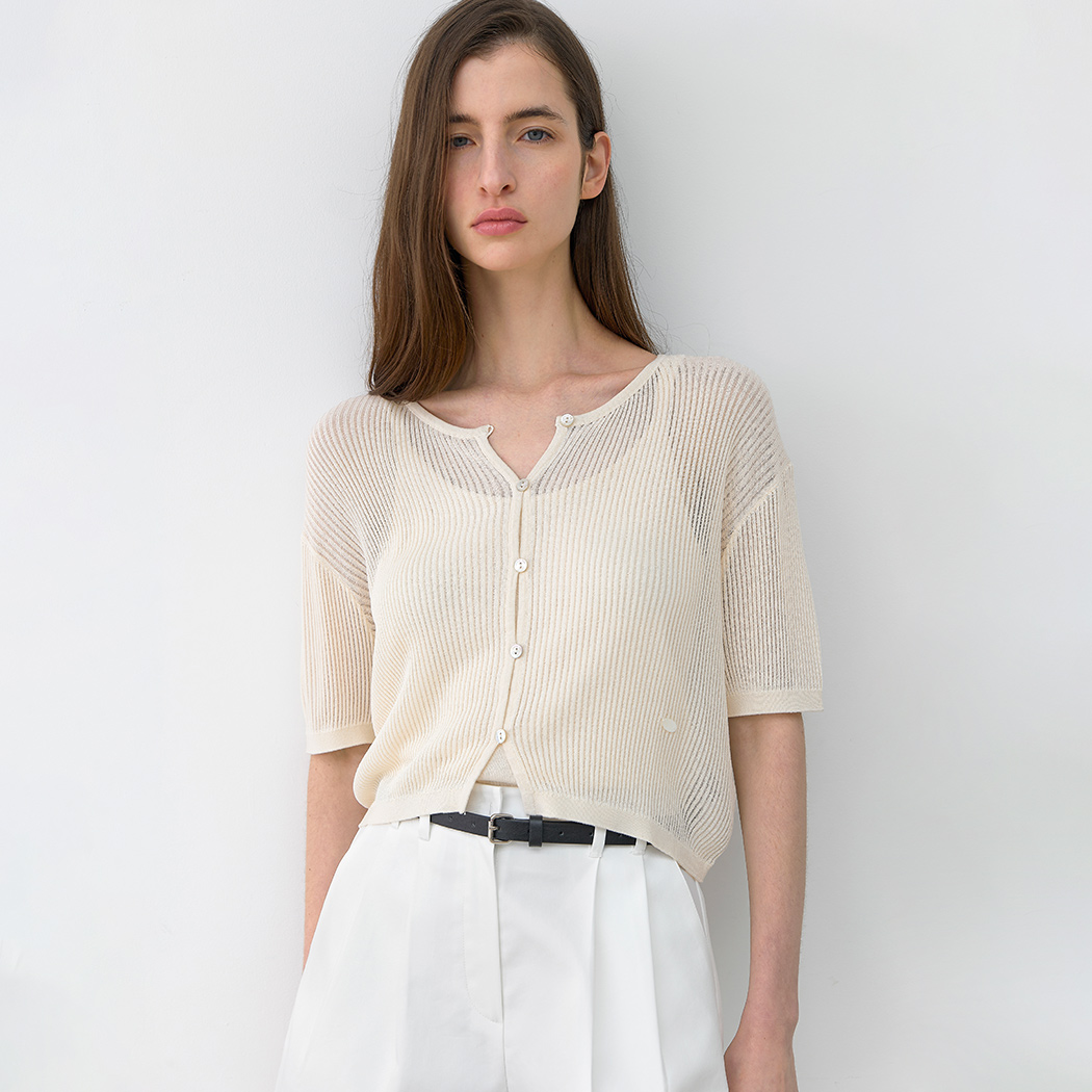 (CD-2200)SCACCI TOP&CARDIGAN SET S Korea