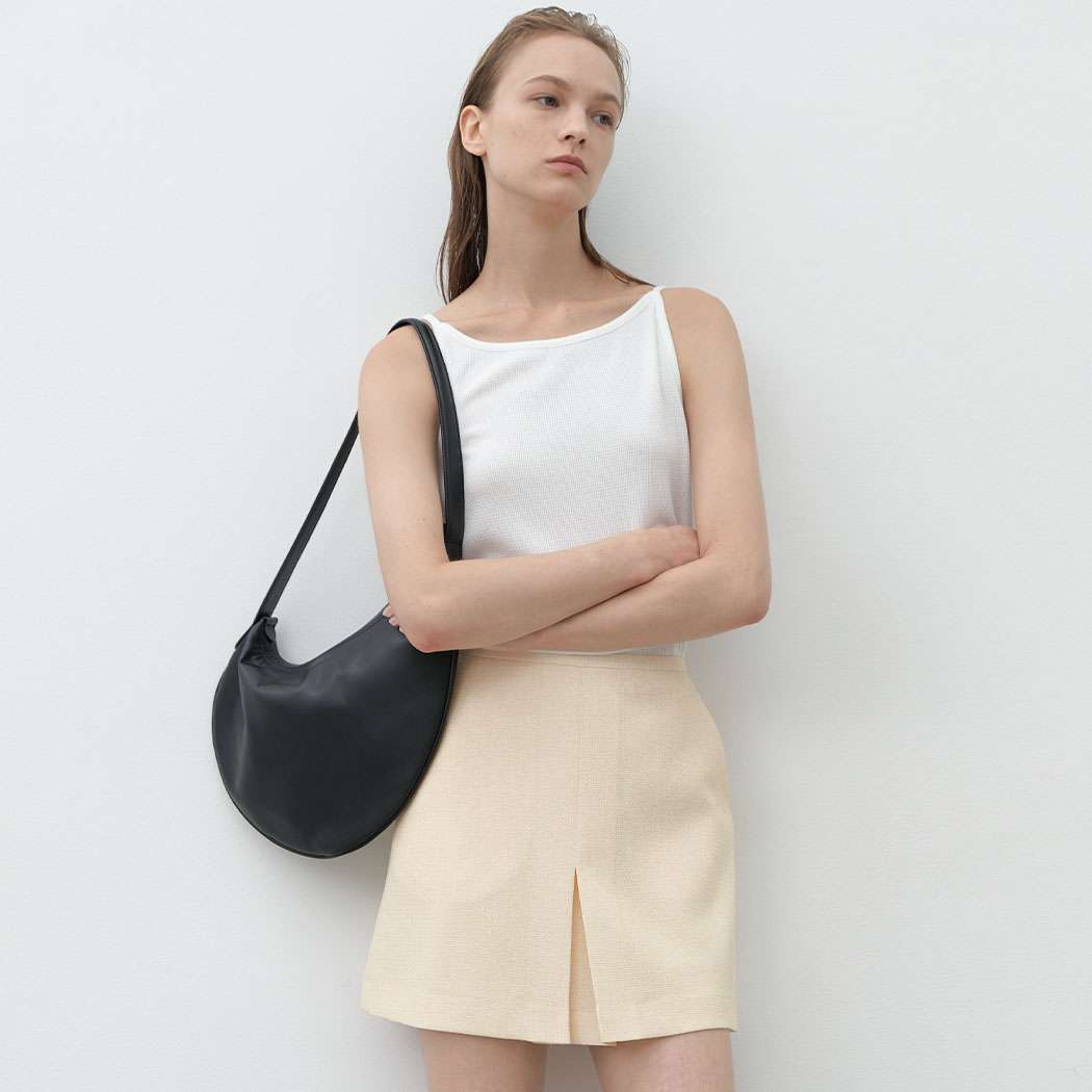 (SK-5019)SUMMER TWEED SET-UP SKIRT Korea