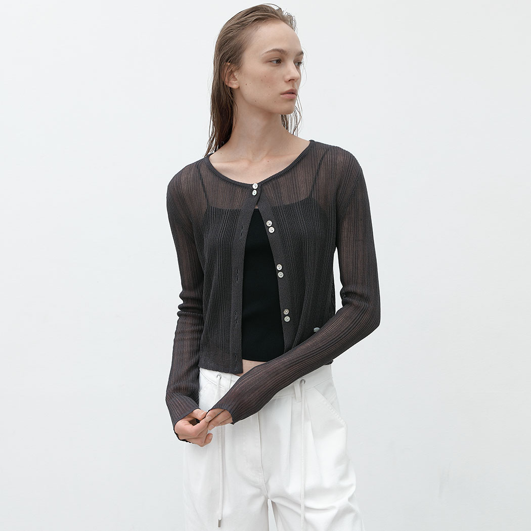 (CD-2199)TWO BUTTON POINT CARDIGAN Korea