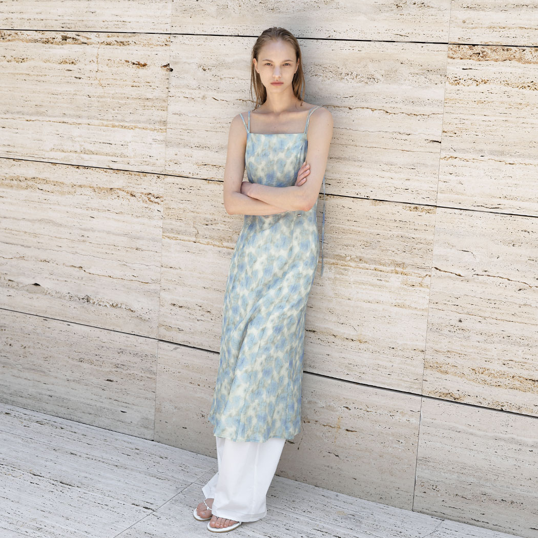 (OP-6293)ELLIE SLEEVELESS PRINT DRESS