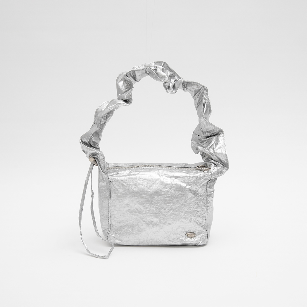 (B-2463)WRINCLE MINI SHIRRING BAG Korea