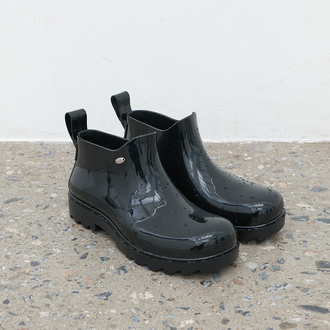 (SH-3463)GLOSSY SHORT RAIN BOOTS Korea