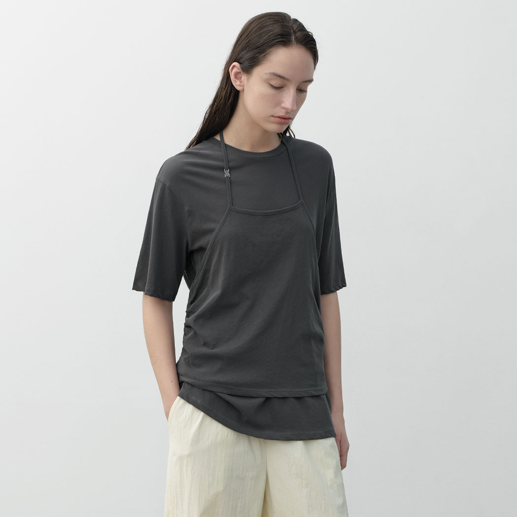 (T-7055)IVAN HALTER LAYERED TEE