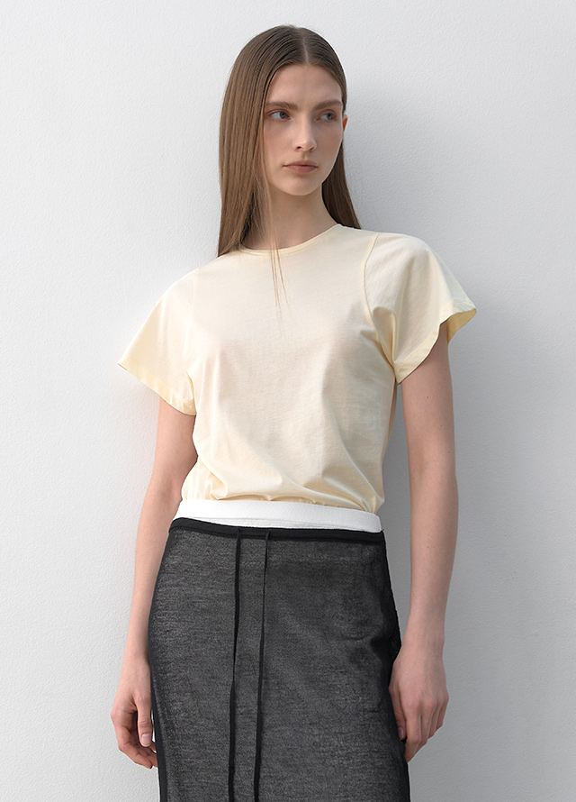 (SK-4995)DOUBLEMENT SET-UP KNIT SKIRT Korea