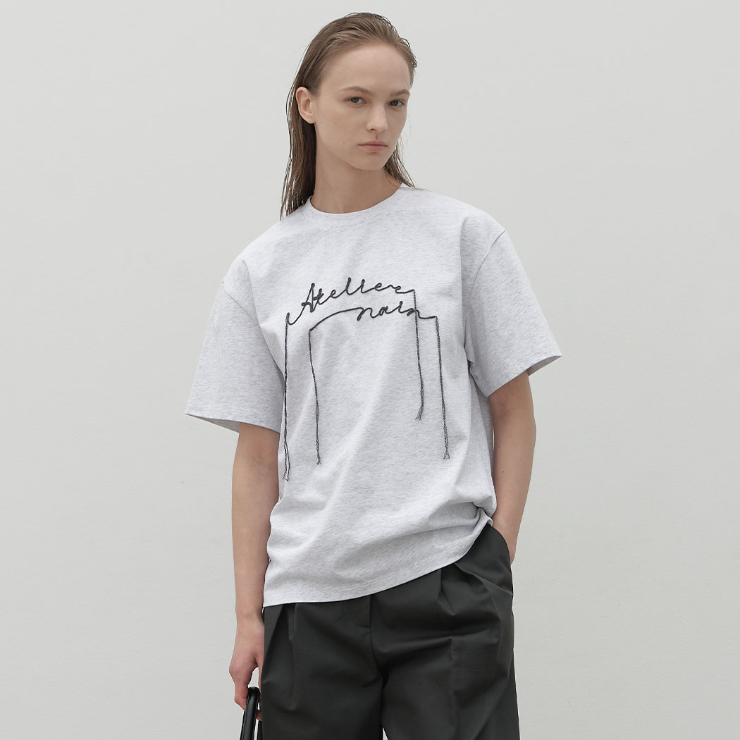 (T-7046)LOOP CHAIN POINT TEE