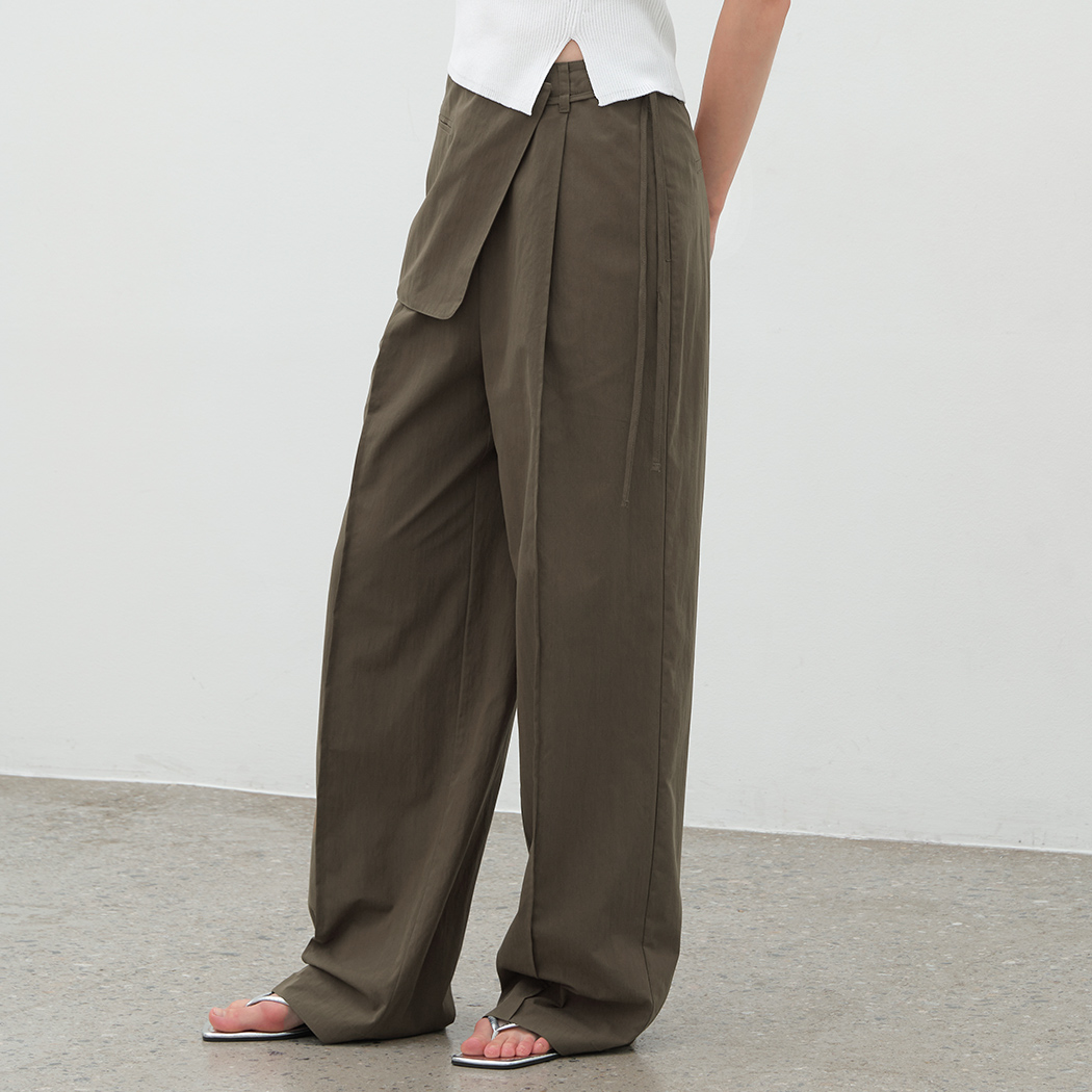 (PT-5648)SKIRT BAG LAYERED PANTS