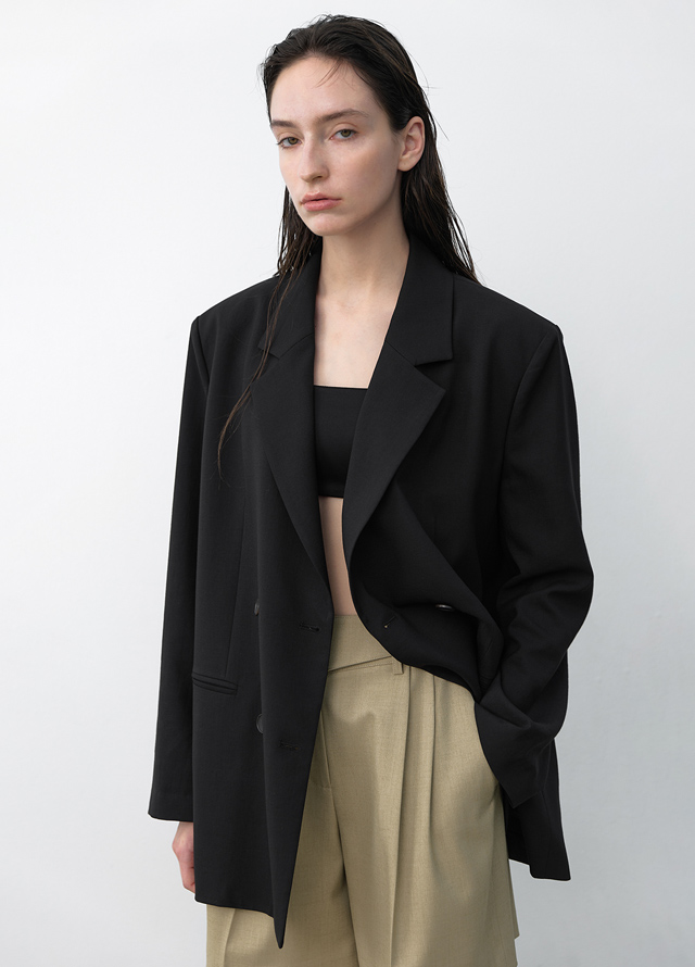 (BL-4329)ROU SET-UP SQUARE NECK BLOUSE Korea