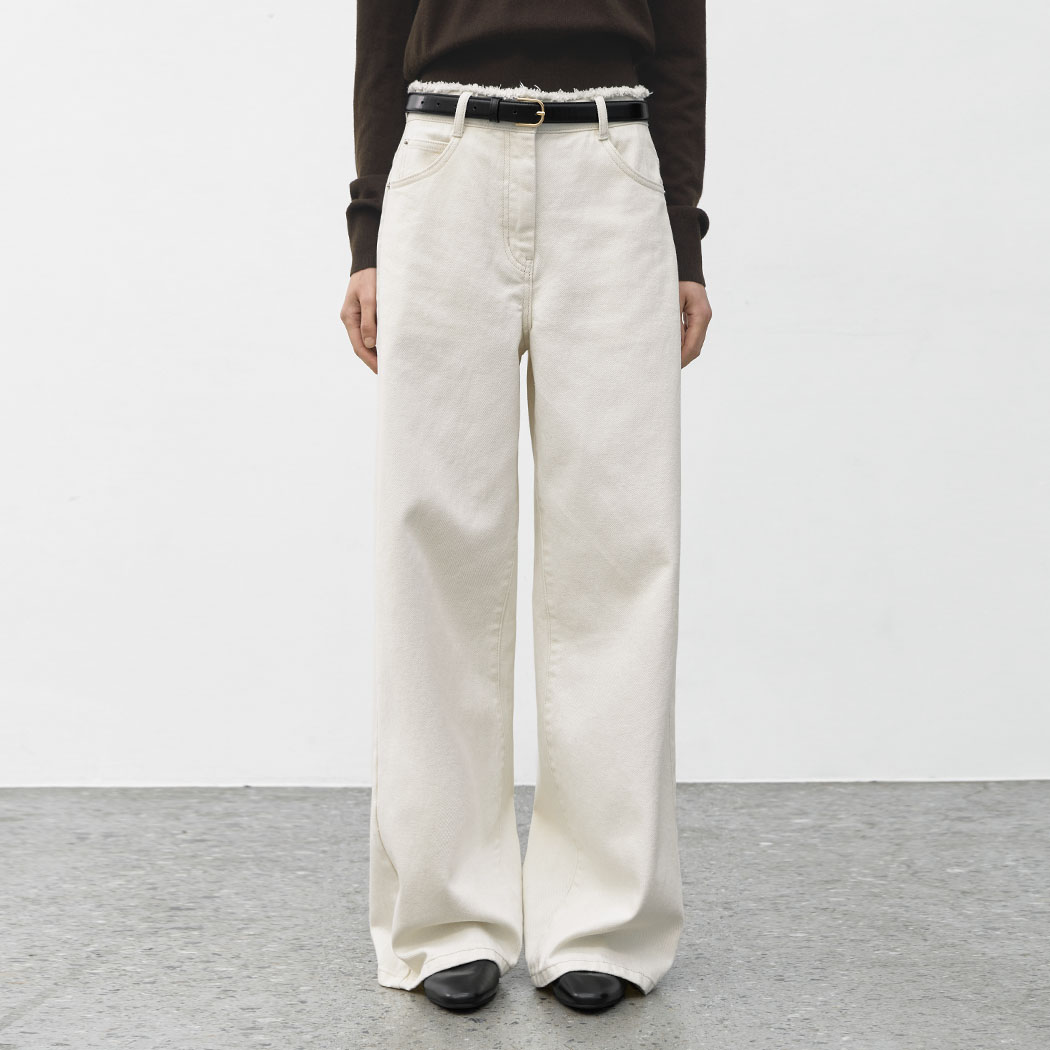 (Z-PT-5626)DEMAGE WASHING DENIM PANTS