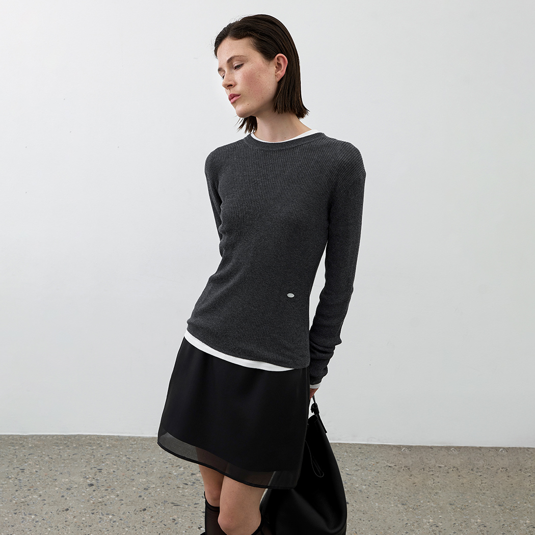 (T-7112)ESSENTIAL NOAH SLIM KNIT