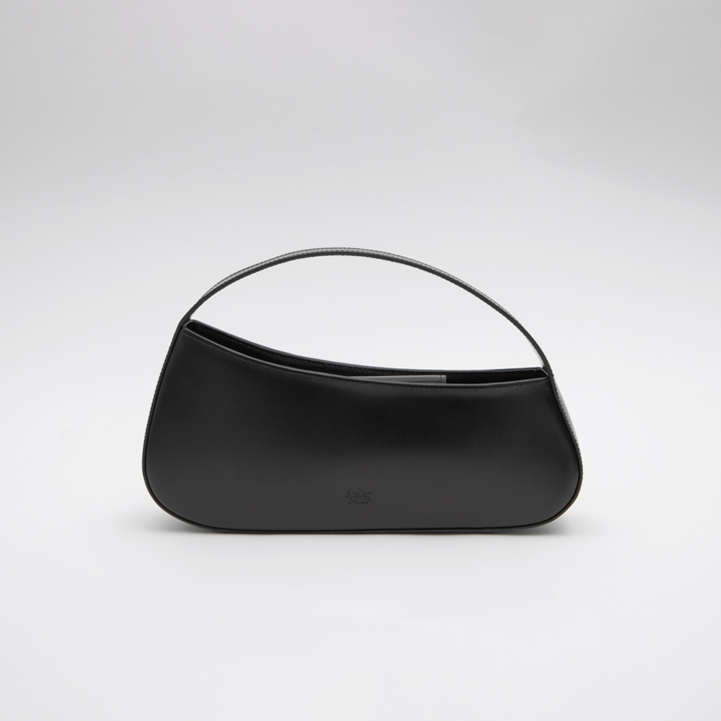(ZB-2442)SIGNATURE LEATHER PEBBLE HANDBAG