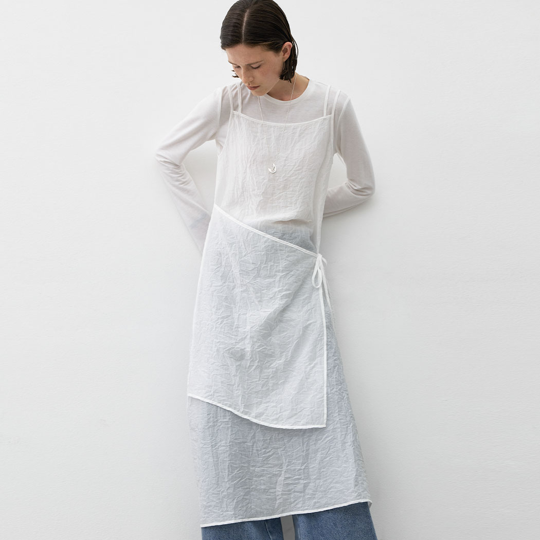 (OP-6305)LINDA STRING SHEER LAYERED DRESS