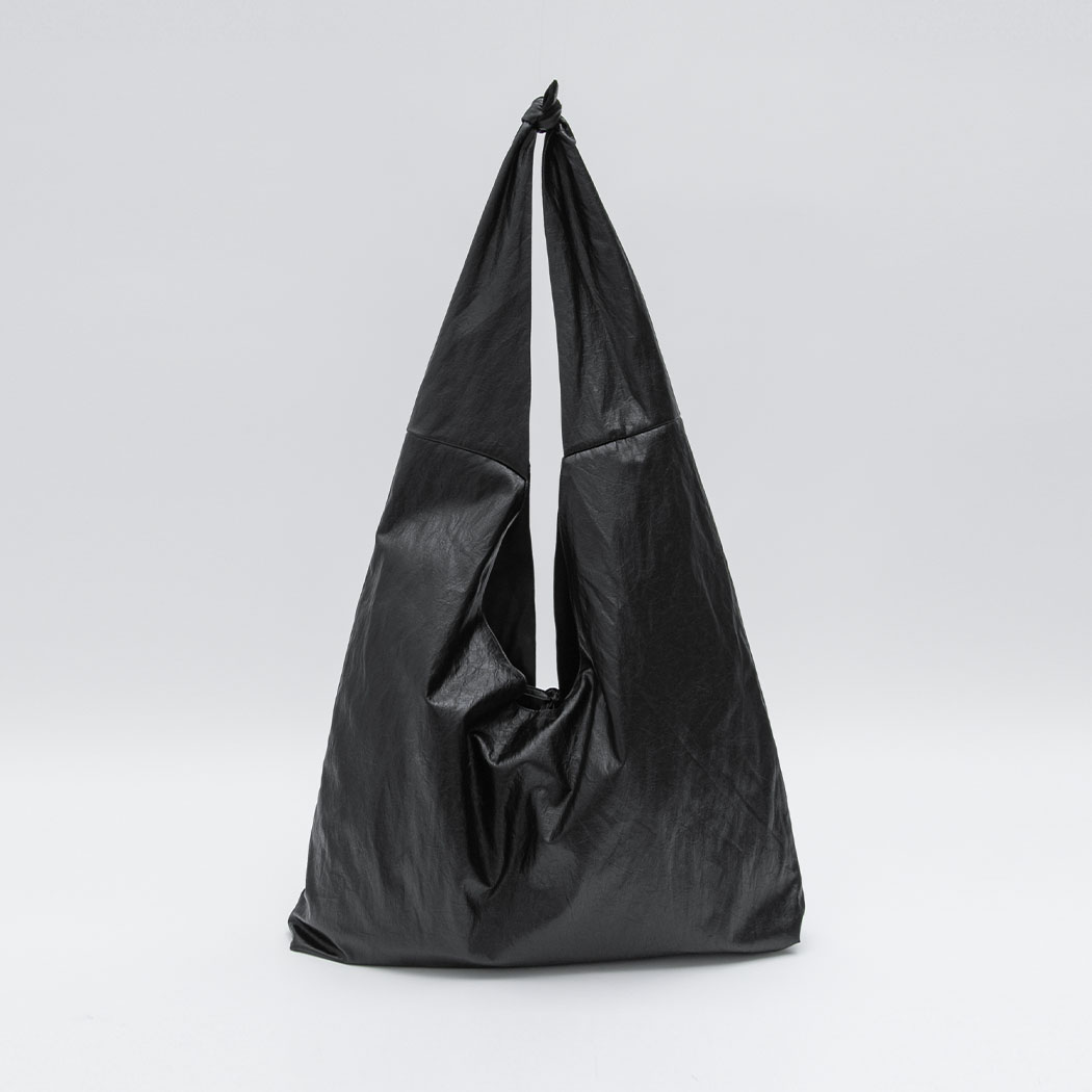 (B-2460)CRINKLE LEATHER MAXI KNOT BAG