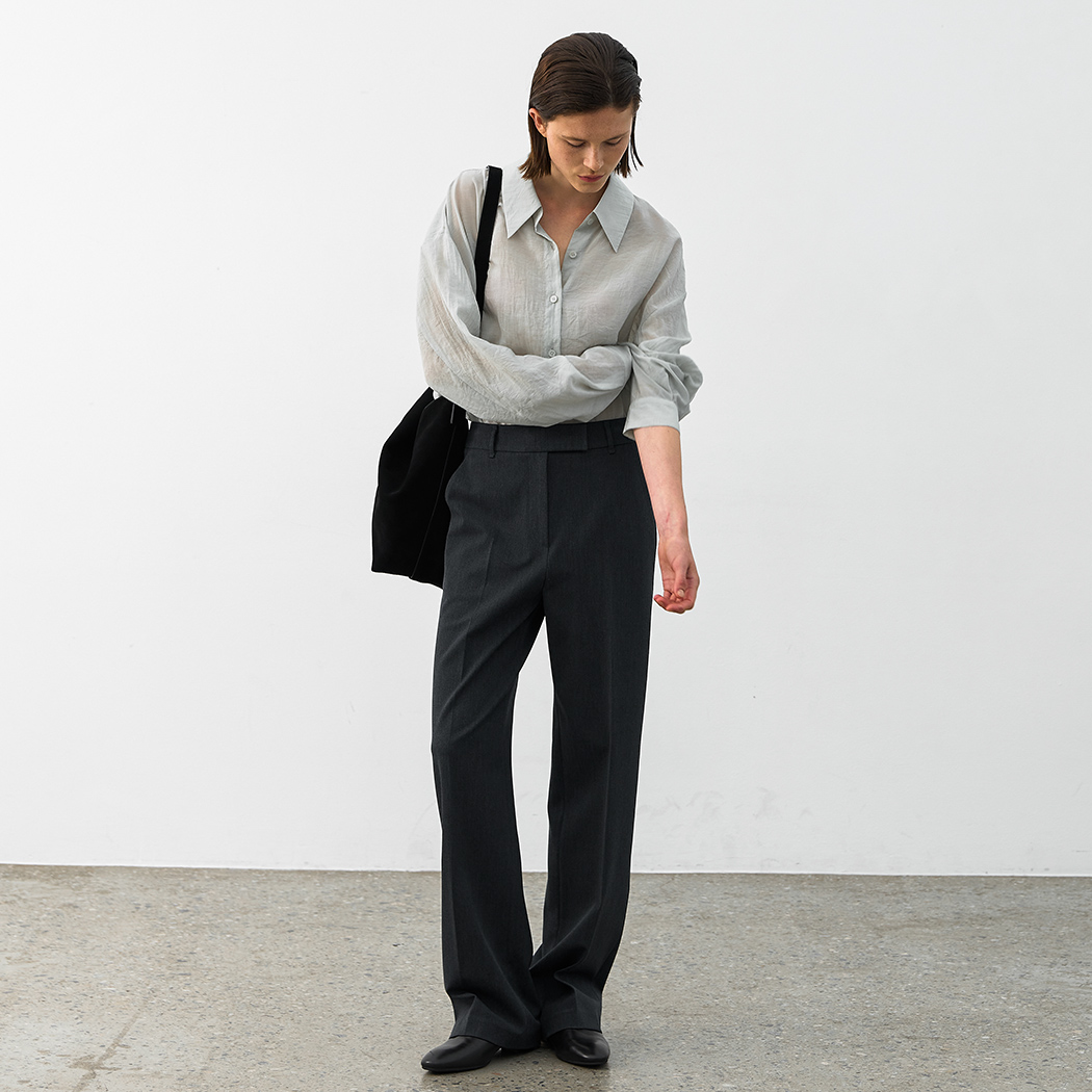 (PT-5694)ESSENTIAL STRAIGHT FIT PANTS
