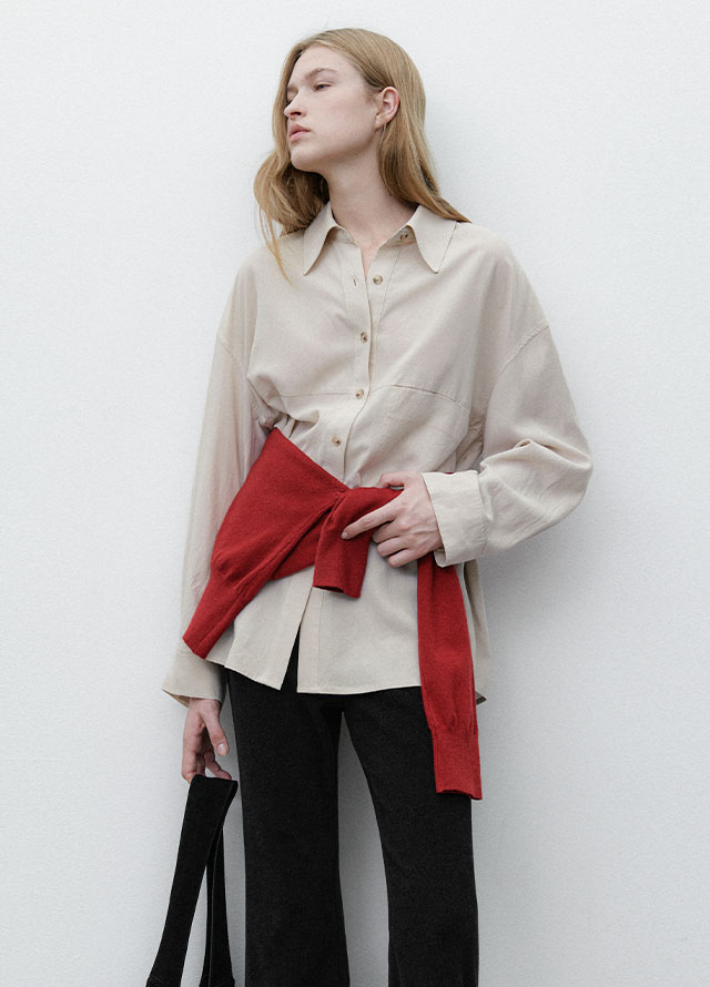 (T-7090)ESSENTIAL ROUND NECK SLIM TEE Korea