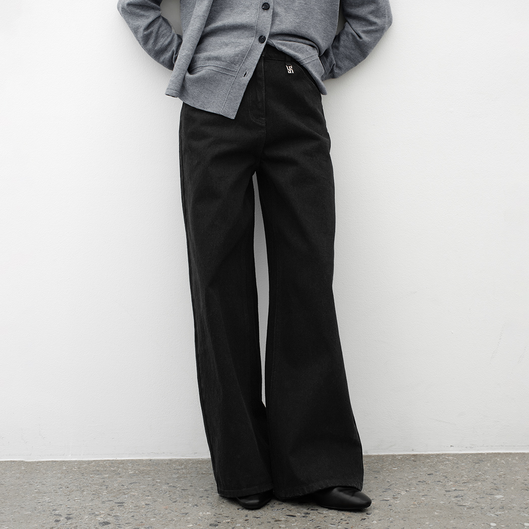 (PT-5702)ESSENTIAL COTTON WIDE PANTS