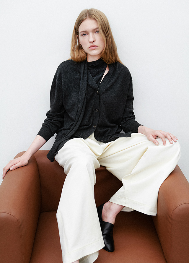 (PT-5702)ESSENTIAL COTTON WIDE PANTS Korea