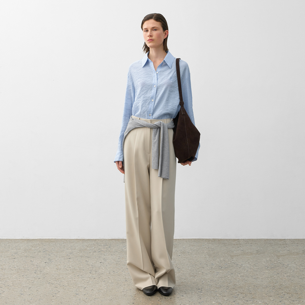 (PT-5683)ESSENTIAL COMFY TUCK PANTS Korea