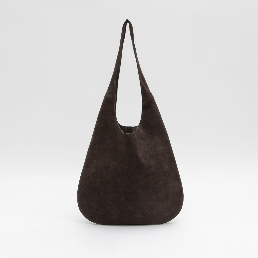 (B-2466)SUEDE ROUND SHOULDER BAG