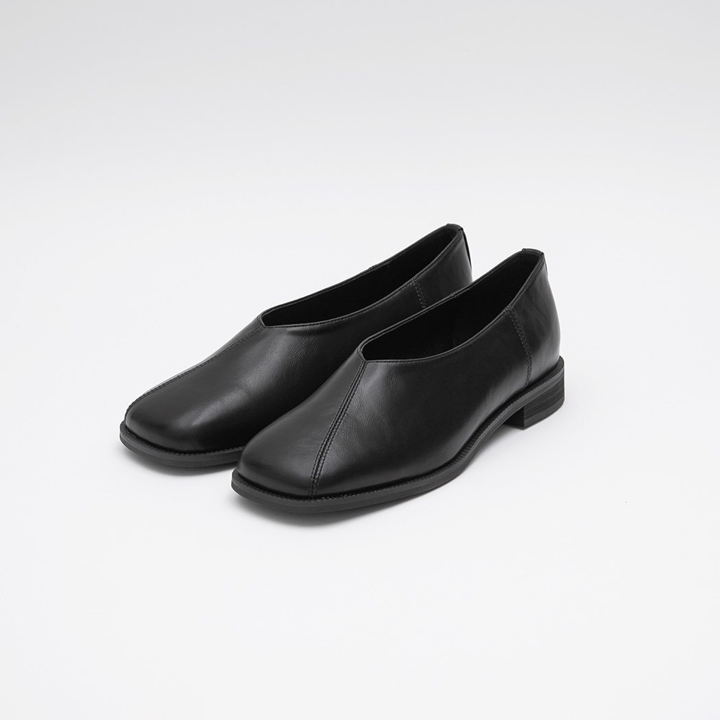 (SH-3464)STITCH SQUARE TOE LOAFER