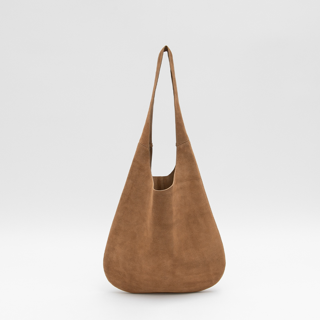 (B-2466)SUEDE ROUND SHOULDER BAG Korea