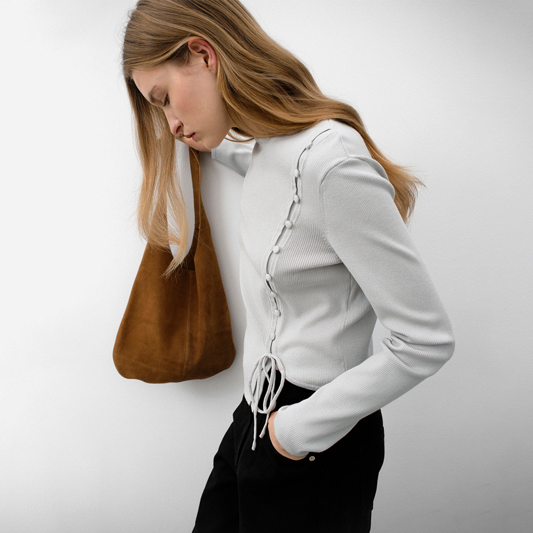 (T-7108)PENNY UNBALANCED POINT KNIT