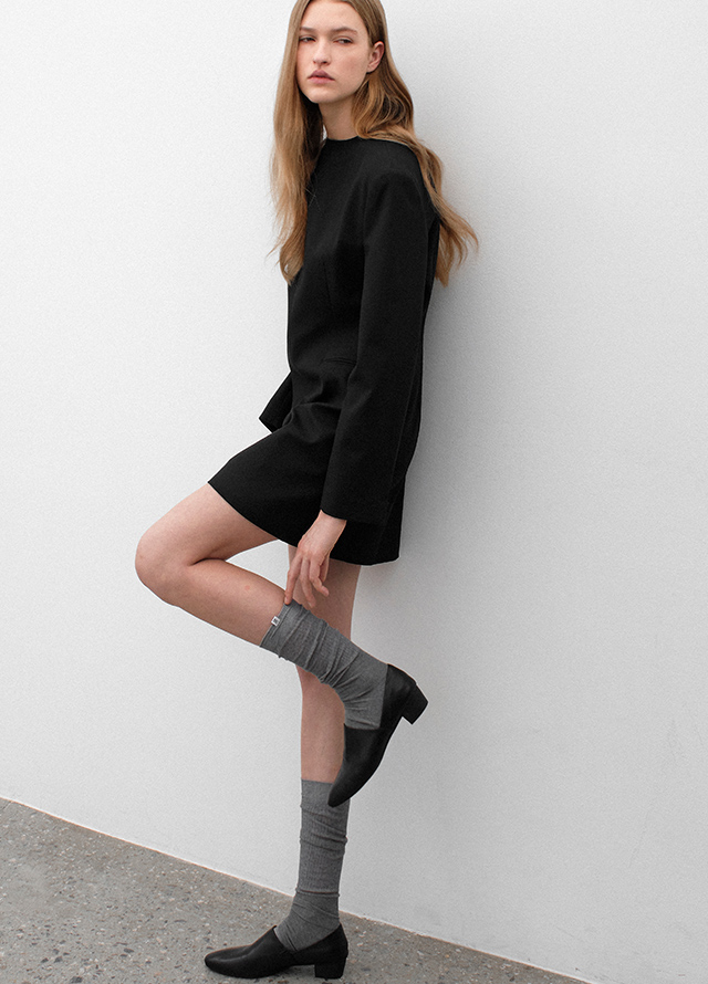 (SC-0050)RIBBED KNEE WARMMER SOCKS Korea