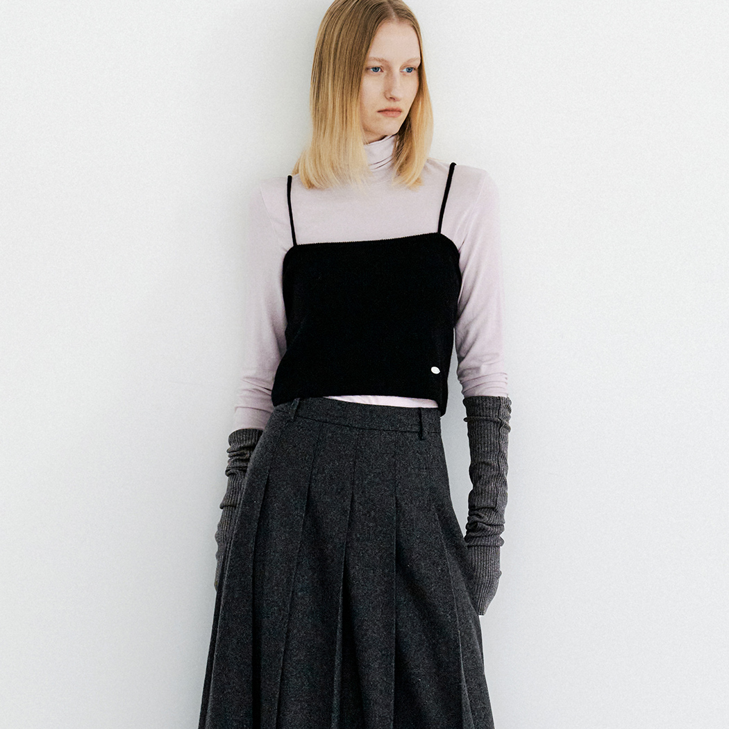 (ZT-6986)ESSENTIAL CASHMERE BUSTIER KNIT
