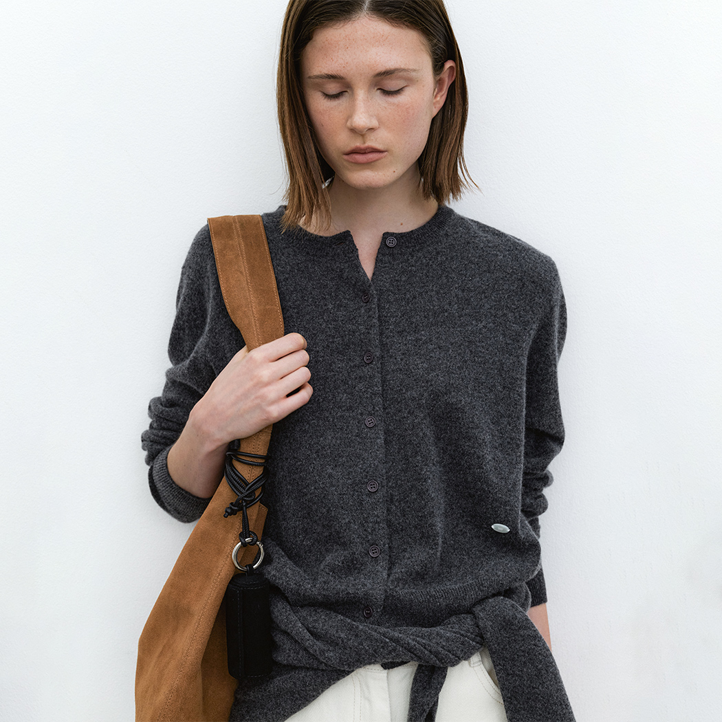 (CD-2230)ESSENTIAL CASHMERE BASIC CARDIGAN