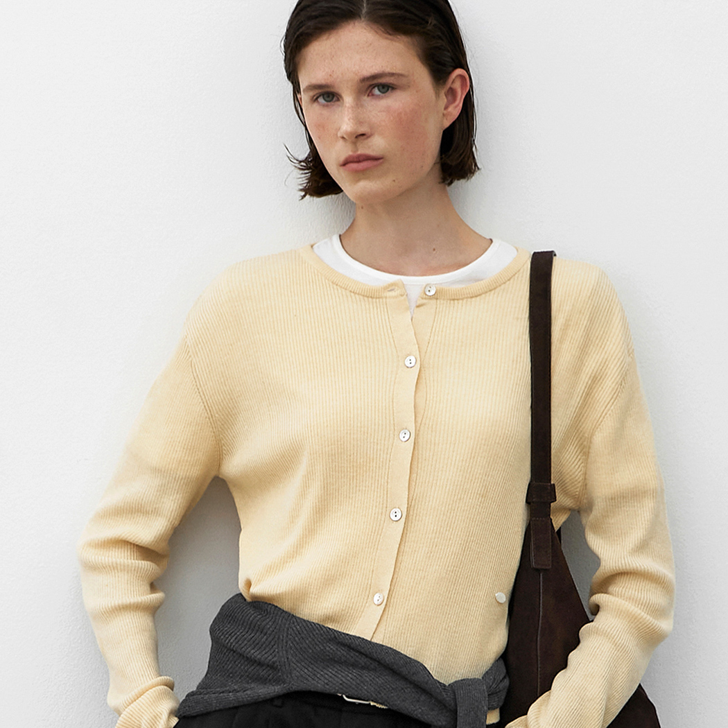 (CD-2223)ESSENTIAL NOAH CROP CARDIGAN
