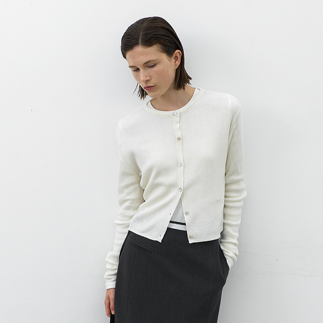 (CD-2223)ESSENTIAL NOAH CROP CARDIGAN