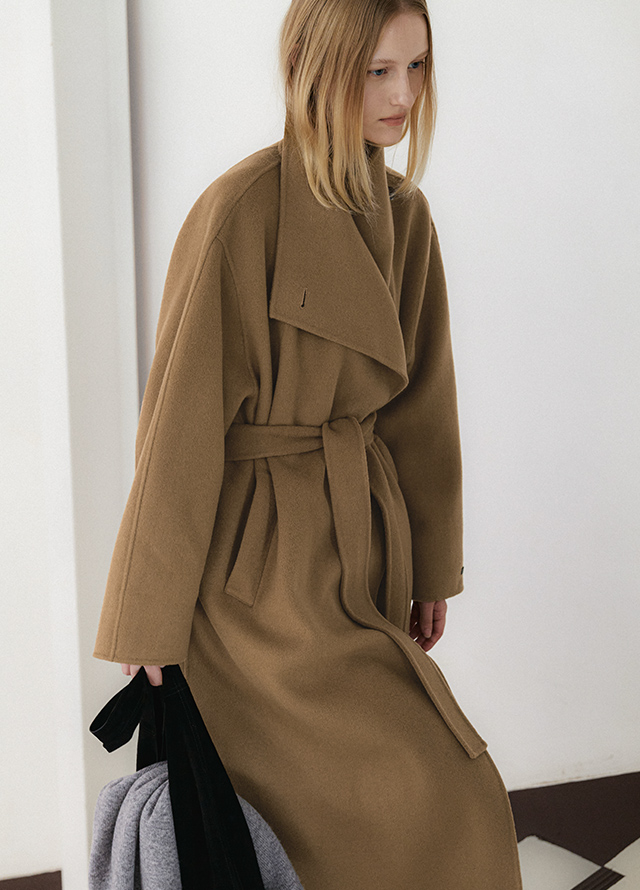 (ZT-6935)ESSENTIAL SOFT DRAPE NECK TEE Korea