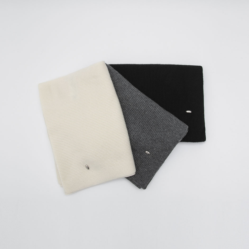 (MU-0024)CASHMERE KNIT MUFFLER