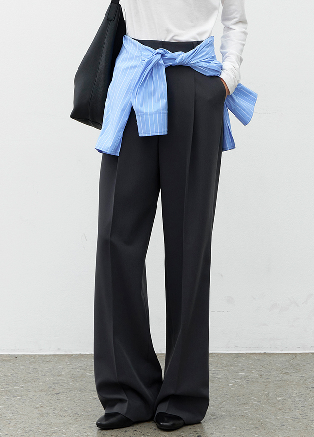 (Z-BL-4263)ESSENTIAL ROUND HEM SHIRT Korea