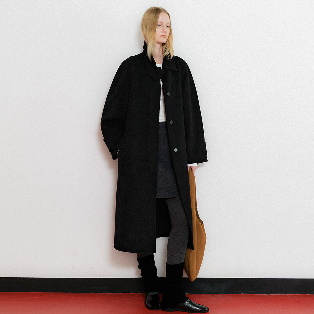 (CT-1461)HANDMADE BALLOON SLEEVES COAT