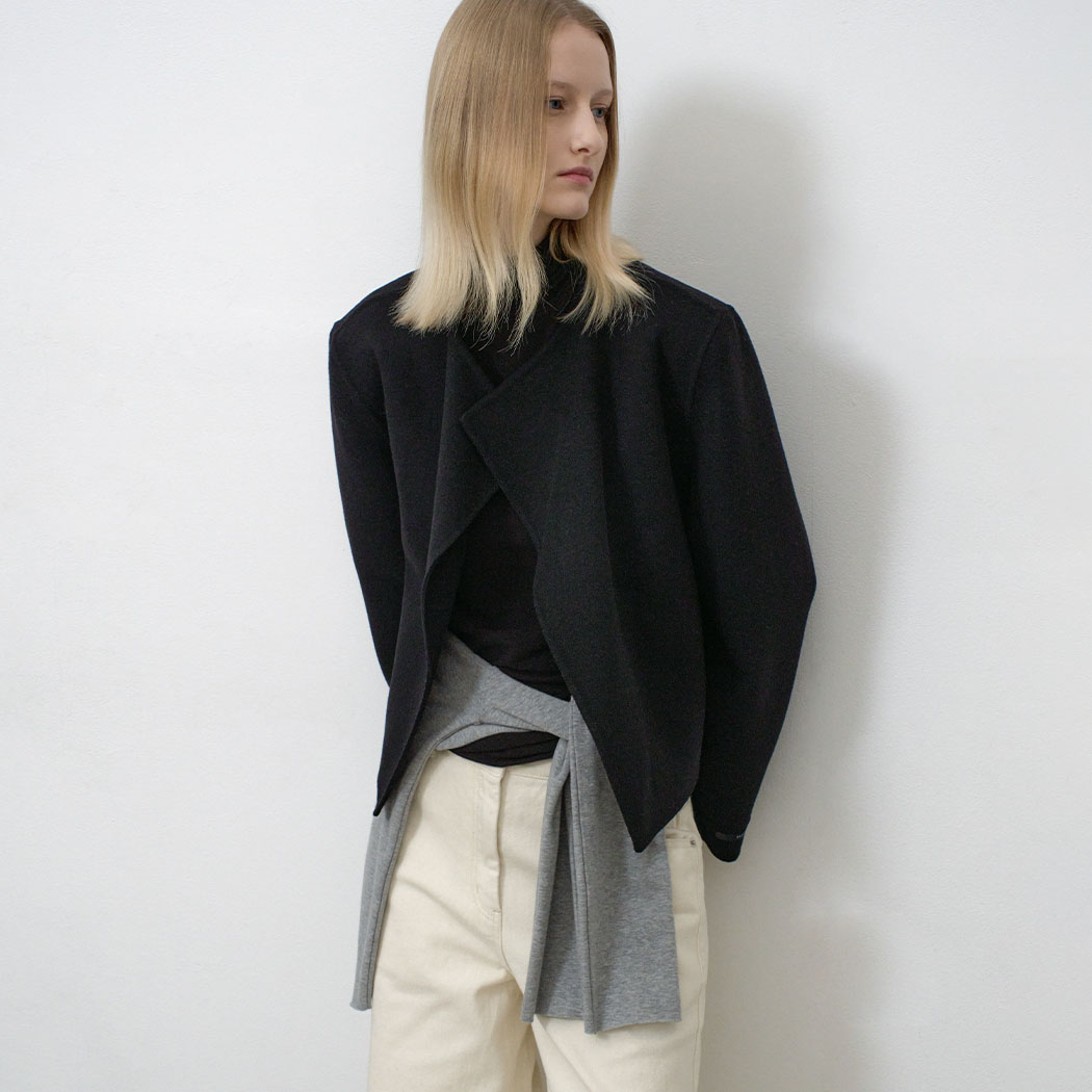 (JK-3029)HANDMADE SET-UP OPEN JACKET