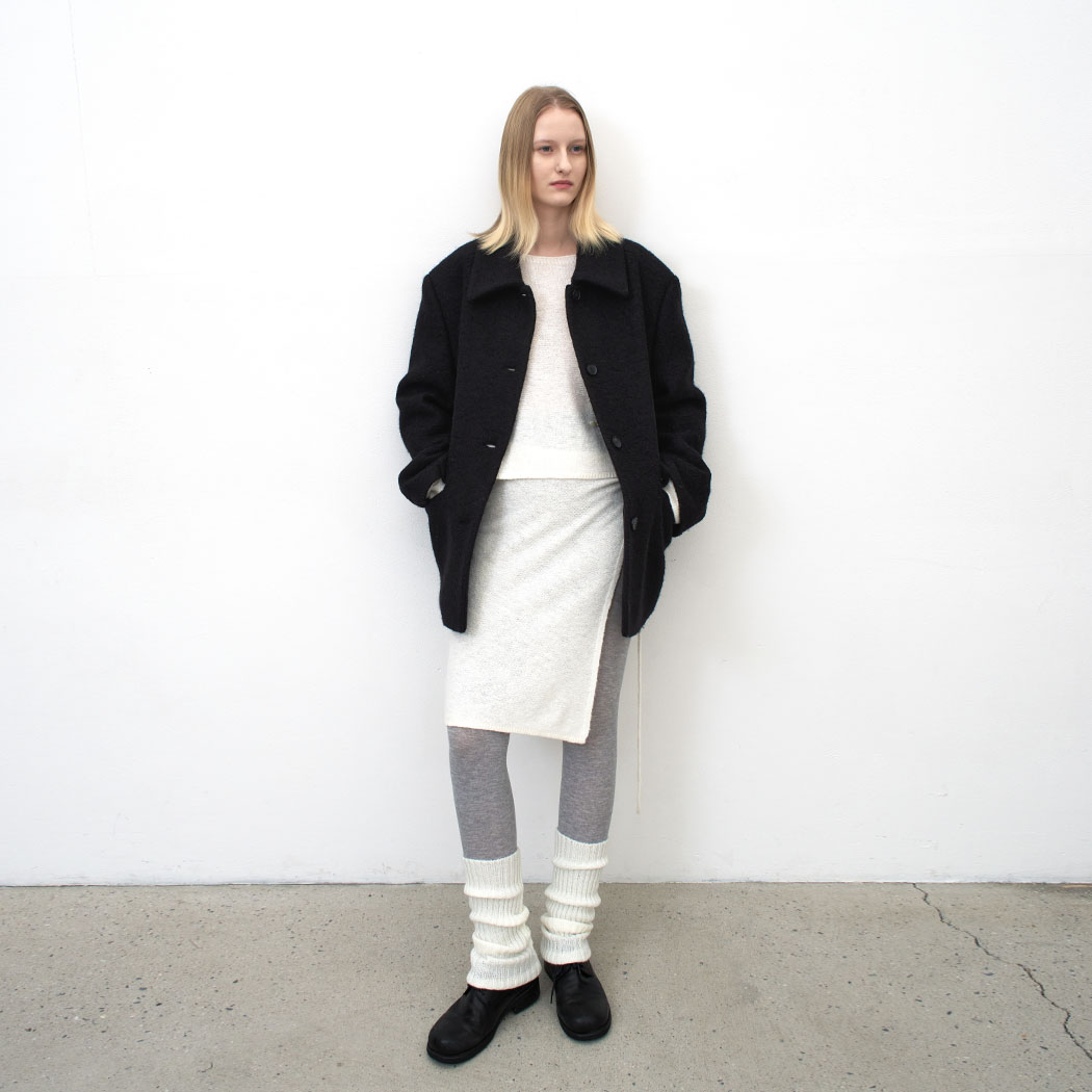 (CT-1468)WOOL BOUCLE OVERFIT JACKET