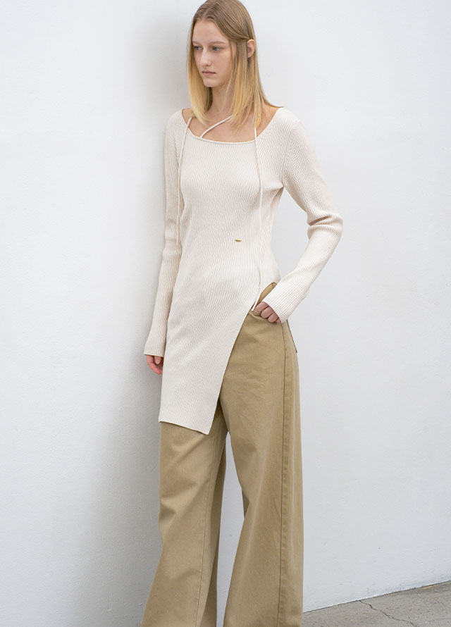 (PT-5720)FADED VINTAGE WIDE DENIM PANTS Korea