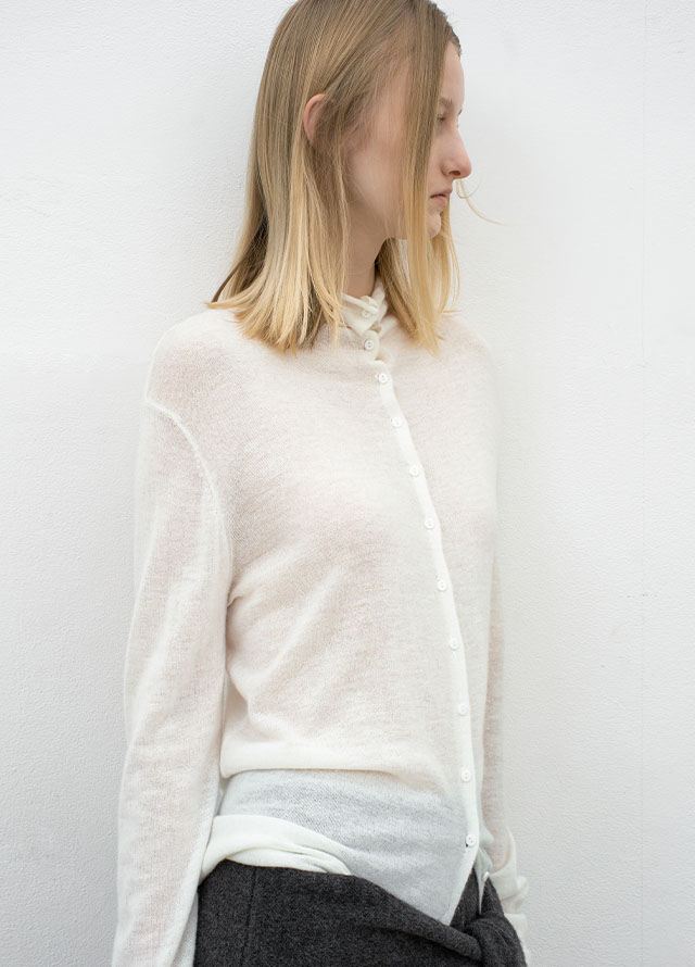 (SK-5061)WAIST RIBBON TIE LONG KNIT SKIRT Korea