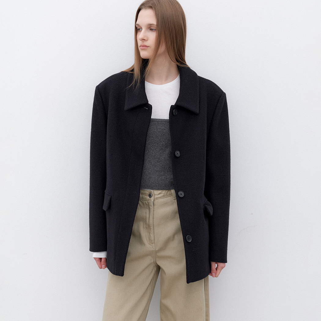 (JK-3049)FAVE TWEED SET-UP JACKET