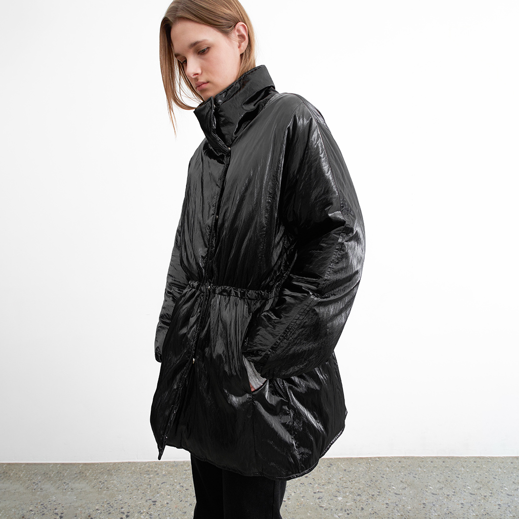 (JP-584)HI-GLOSSY PADDED JUMPER