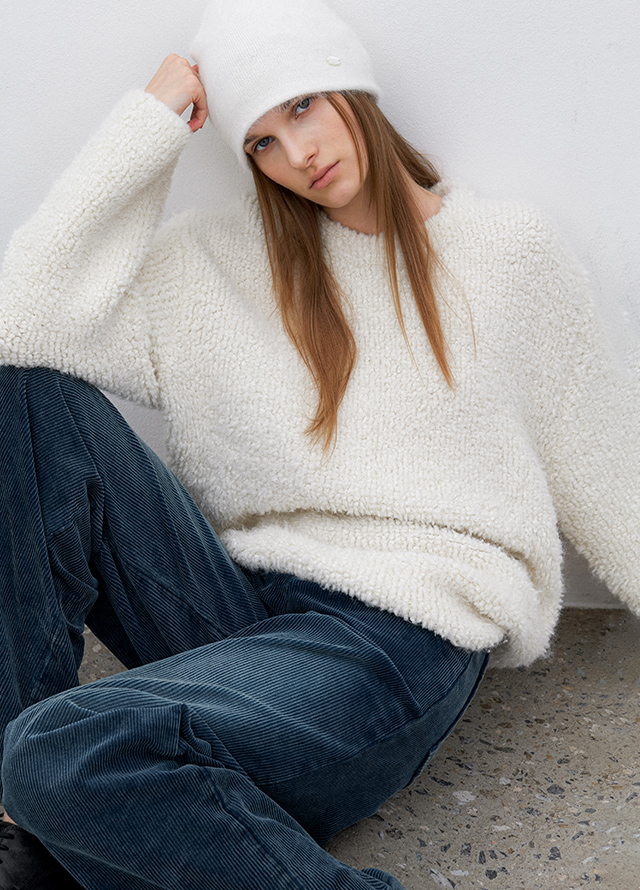 (Z-PT-5628)ESSENTIAL PIGMENT WIDE PANTS Korea