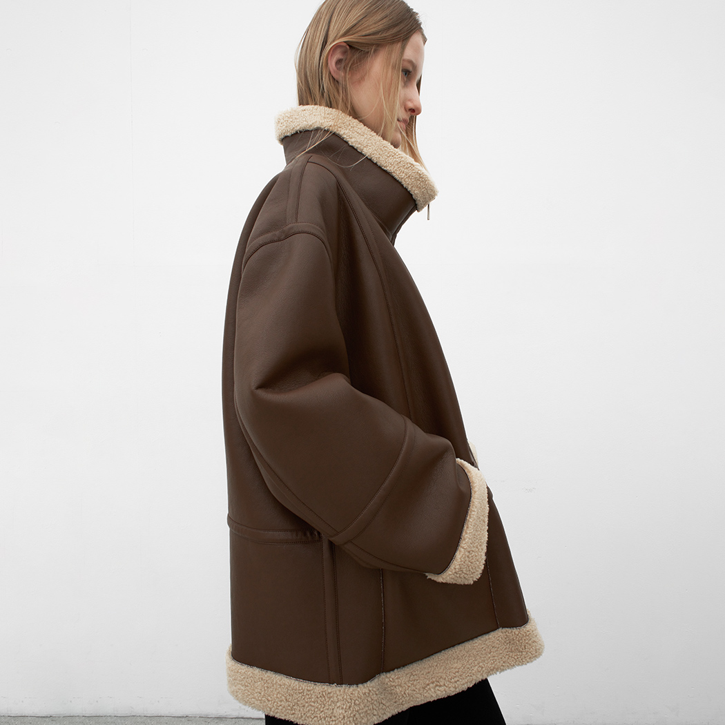 (JP-593)HIGHNECK REVERSIBLE MUSTANG HALF JUMPER