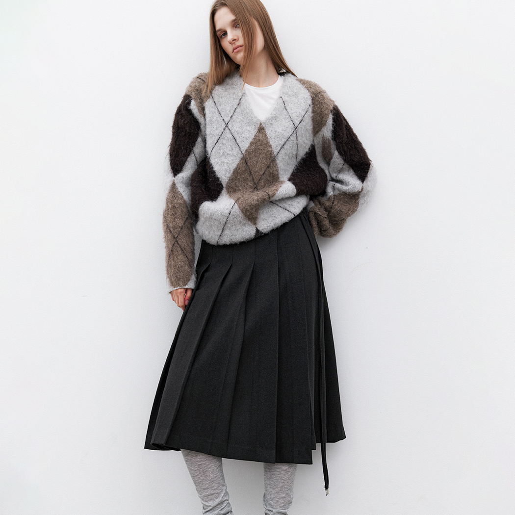 (SK-5060) REGULAR TUCKED SKIRT