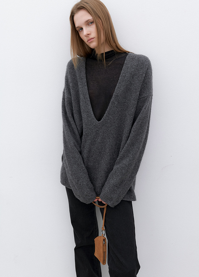 (PT-5723)WARM WIDE COLOR DENIM PANTS Korea