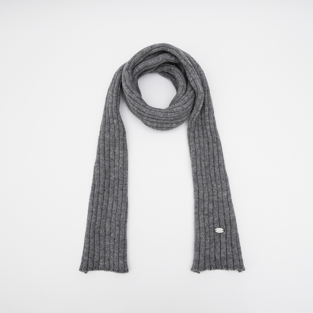 (MU-0028)RIBBED TIE SLIM MUFFLER