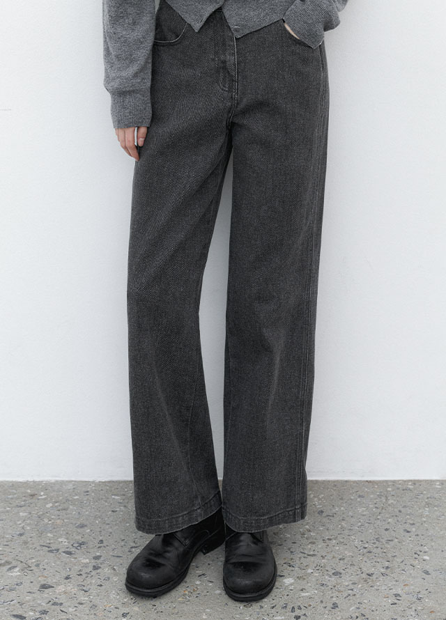 (JK-3052)HAIRY WOOL ROUND NECK JACKET Korea